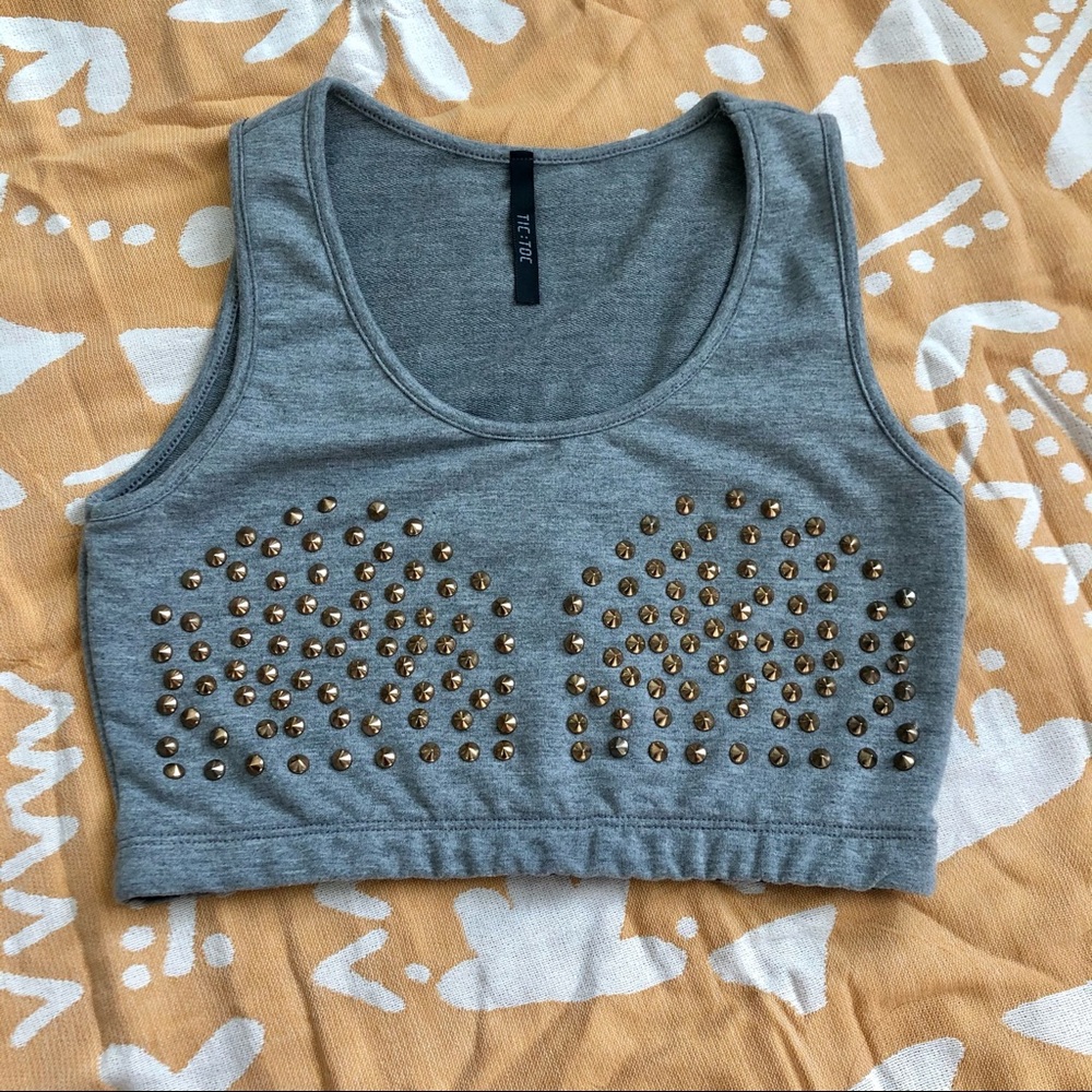 Festival season Studded crop top Size XS/Small